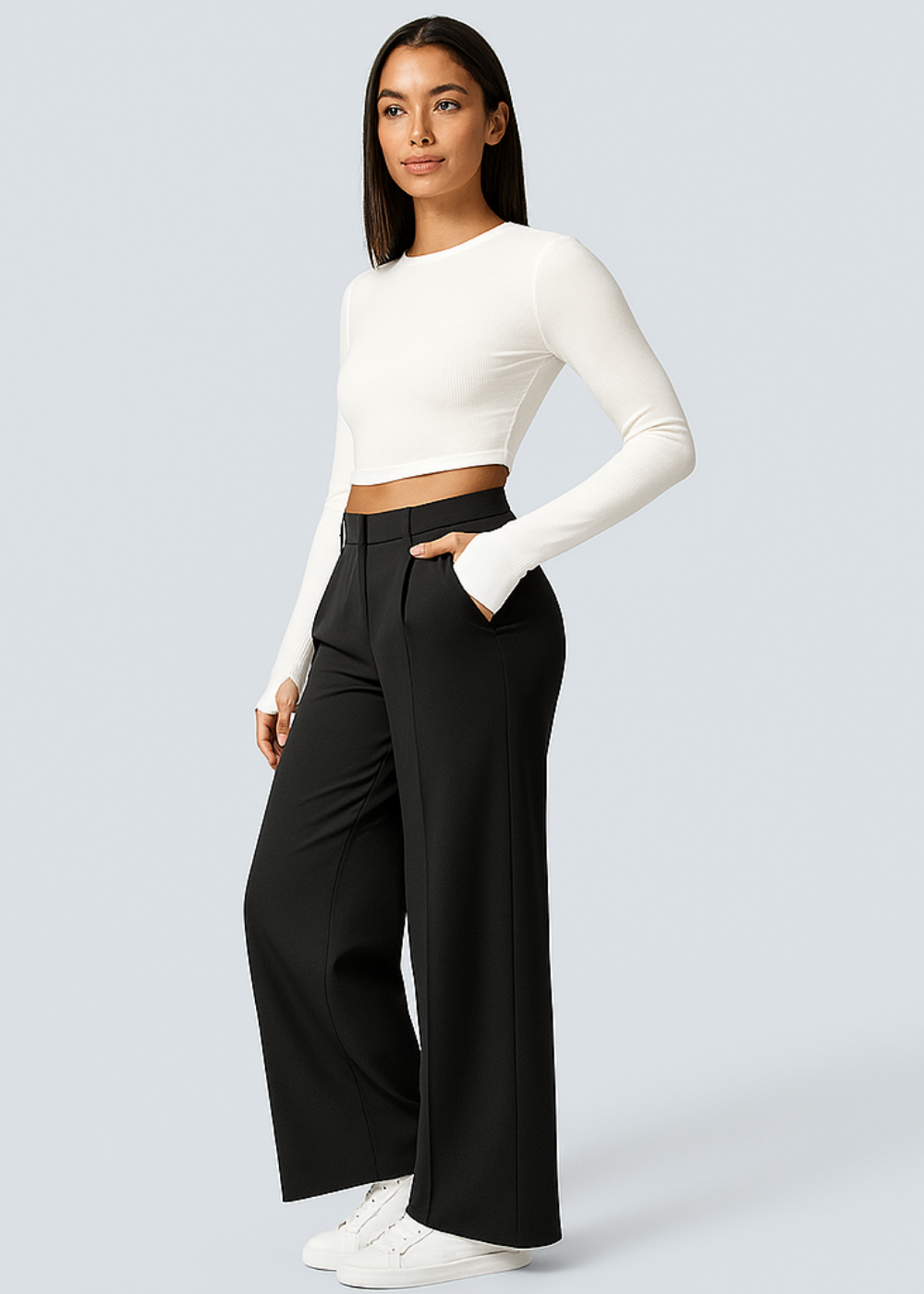 Elegantiškos miesto stiliaus kelnės