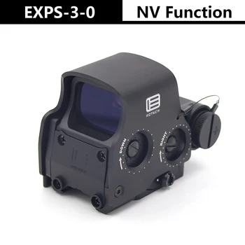 Aukštos kokybės EXPS3 regėjimo holografinis su NV Fucntion 558 Red Dot medžioklės apimtis 20mm Weaver Airsoft šautuvas