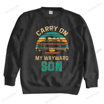Carry On My Wayward Son gobtuvas vyrams Medvilniniai miesto džemperiai Drama Hunter TV Antgamtiniai šaunūs džemperiai Tops drabužiai