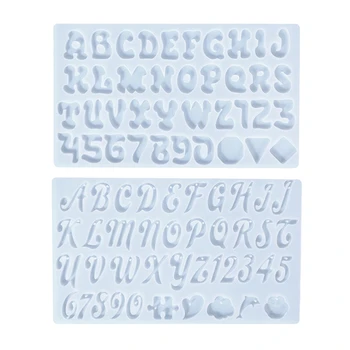 Dervos silikoninė forma 26 angliškos raidės pakabukų formos papuošalai 