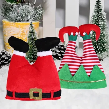 Kalėdinės dekoracijos Kalėdų senelio vaikų kelnės suaugusiems Kelnės Kepurė Elfo kepurė Kalėdinės dekoracijos Vakarėlis Tiekia dovanas