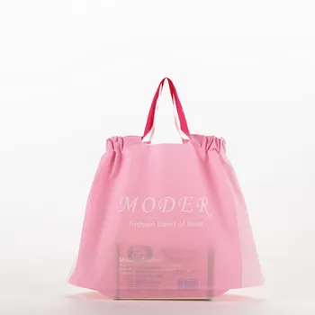 sutirštinti kostiumų pakavimas rankinės su rankena rožinės raidės plastikinis dovanų maišelis Krepšys drabužiams laikyti Vestuvinis dekoro raištelis Krepšys
